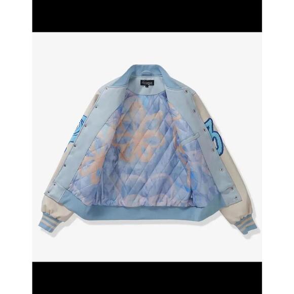 Sugarhill Mens Mercy Suede Letterman Jacket Size M - Picture 3 of 3